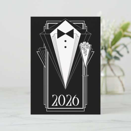 Black Tie Champagne 招待状 (スタンド正面)