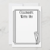 Black Tie Champagne 招待状 (裏面)