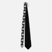 Black tie, floral tie, floral ties for weddings ネクタイ (裏面)