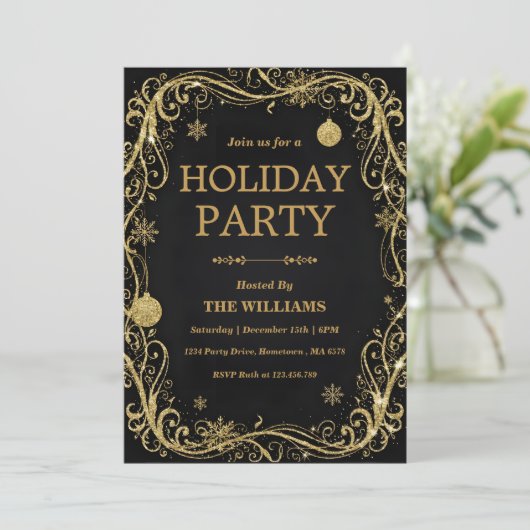 Black Tie Holiday & New Year’s Eve Celebration 招待状 (スタンド正面)