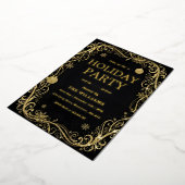 Black Tie Holiday & New Year’s Eve Celebration 箔招待状 (回転した状態)