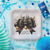 Black Tie New Year with Global Flair ペーパープレート (パーティー)