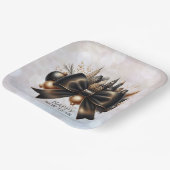 Black Tie New Year with Global Flair ペーパープレート (傾斜あり)