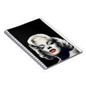 BLACK.tifのCON24BW-V4赤い唇マリリン ノートブック (右側)