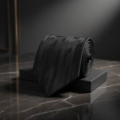 Black Tonal Geometric ネクタイ