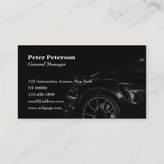 Black tone automotive  名刺 (裏面)