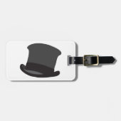 Black Top Hat Classic Steampunk Victorian ラゲッジタグ (正面横)