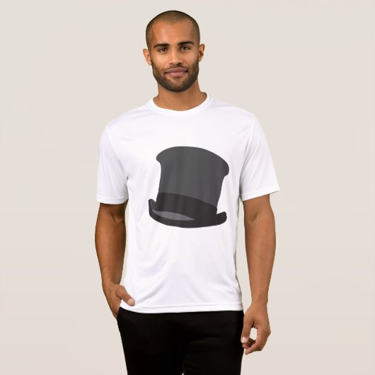 Black Top Hat Classic Steampunk Victorian Tシャツ (正面フル)