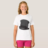 Black Top Hat Classic Steampunk Victorian Tシャツ (正面フル)