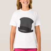 Black Top Hat Classic Steampunk Victorian Tシャツ (正面)