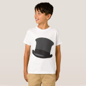 Black Top Hat Classic Steampunk Victorian Tシャツ (正面フル)