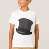 Black Top Hat Classic Steampunk Victorian Tシャツ (正面)