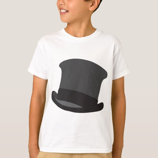 Black Top Hat Classic Steampunk Victorian Tシャツ (正面)
