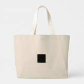 BLACK - Tote bag con  Flor del paraiso en negro ラージトートバッグ (裏面)
