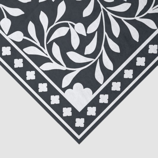 Black Traditional Bone Inlay Decoupage Paper 薄葉紙 (詳細)