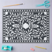 Black Traditional Bone Inlay Decoupage Paper 薄葉紙 (クラフト)