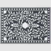 Black Traditional Bone Inlay Decoupage Paper 薄葉紙 (正面)