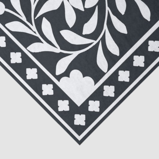 Black Traditional Bone Inlay Decoupage Paper 薄葉紙 (詳細)