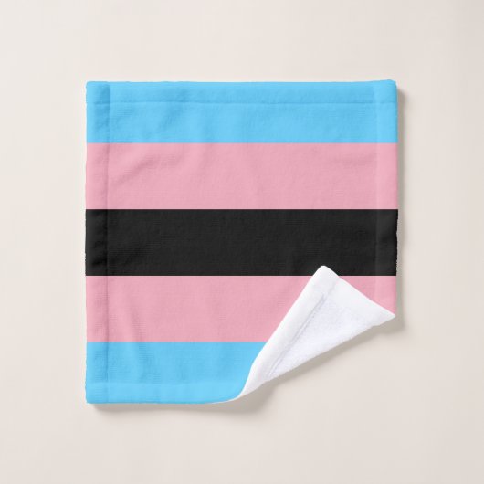 Black Transgender Pride Flag  ウォッシュタオル (ウォッシュタオル)