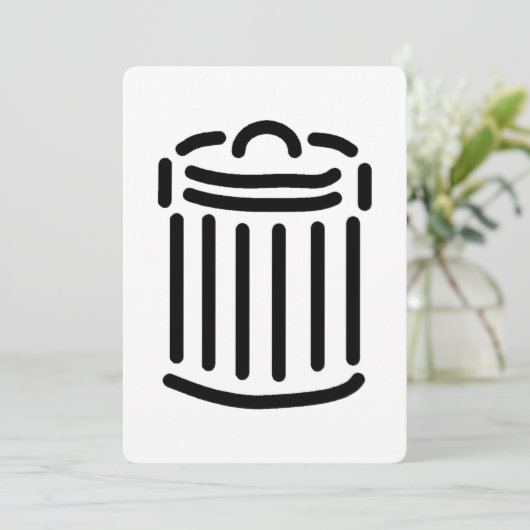 Black Trash Can Symbol 招待状 (スタンド正面)