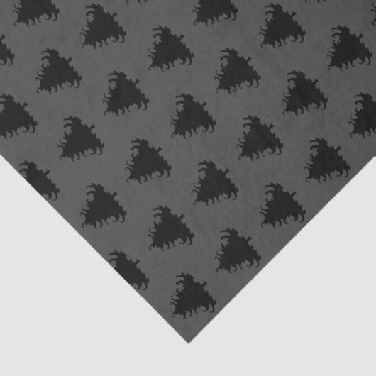 Black Tree Pattern Christmas 薄葉紙 (詳細)