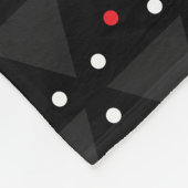 Black Triangle UFO Pattern Modern Abstract フリースブランケット (角)
