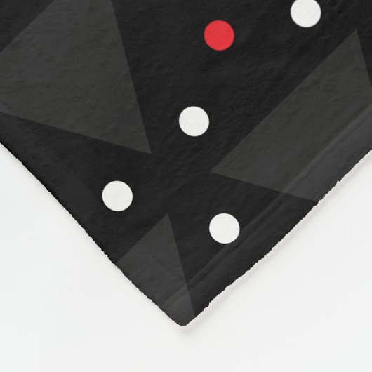 Black Triangle UFO Pattern Modern Abstract フリースブランケット (角)