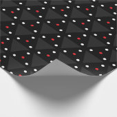 Black Triangle UFO Pattern Modern Abstract ラッピングペーパー (角)