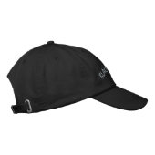 BLACK TRUCKER Premium Adjustable Fashion-Hat Black 刺繍入りキャップ (右)
