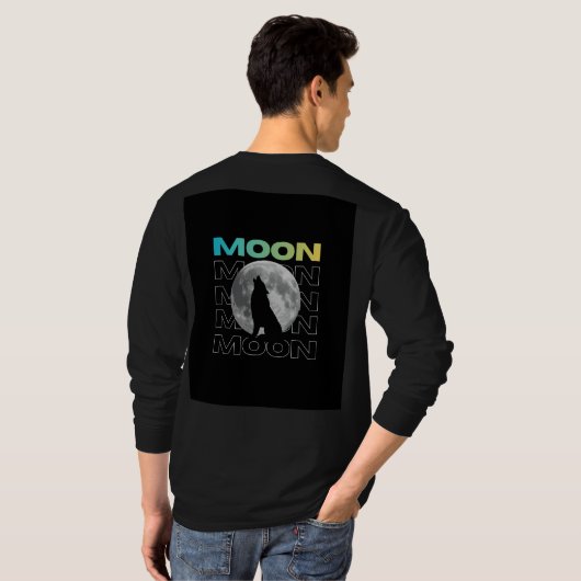 Black tshirt tシャツ (裏面フル)