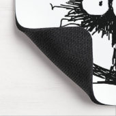 Black Unkempt Kitten GabiGabi マウスパッド (コーナー)