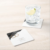 Black Velvet Wedding Coaster スクエアペーパーコースター (インサイチュ)