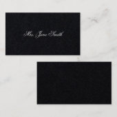 Black Victorian Calling Cards コーリングカード (正面/裏面)