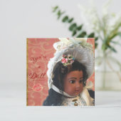 Black Victorian Doll Valentine/Greeting Card シーズンカード (スタンド正面)