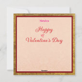 Black Victorian Doll Valentine/Greeting Card シーズンカード (裏面)