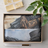 Black Victorian Woman With Horse Tissue Paper 薄葉紙 (ギフト)