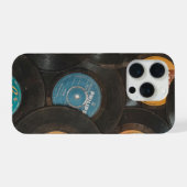 Black Vinyl Classic Records iPhoneケース (裏面横)