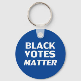 "Black Votes Matter"青い白 キーホルダー