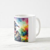 Black Vulture AREF1819 - Watercolor コーヒーマグカップ (正面右)