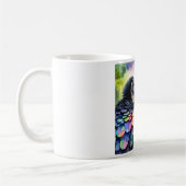 Black Vulture AREF1819 - Watercolor コーヒーマグカップ (左)