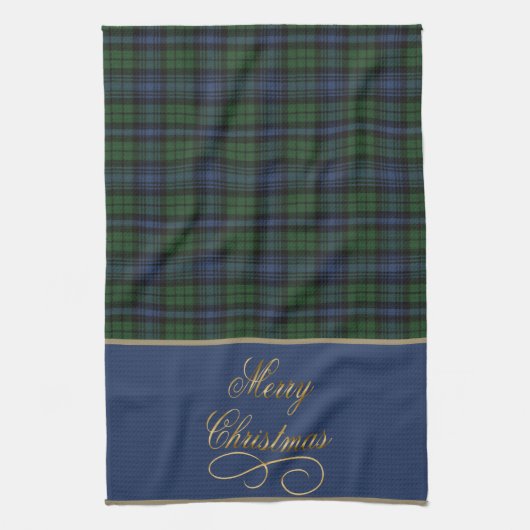 Black Watch Ancient Christmas Kitchen Towel キッチンタオル (縦)