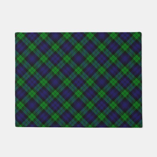 Black Watch Campbell Tartan ドアマット (正面)
