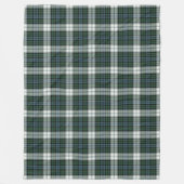 Black Watch dress green tartan checkered plaid  フリースブランケット (正面)