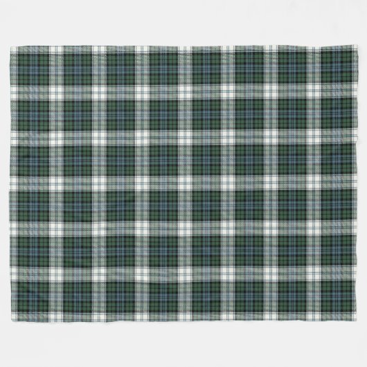 Black Watch dress green tartan checkered plaid  フリースブランケット (正面(横))