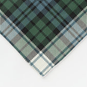 Black Watch dress green tartan checkered plaid  フリースブランケット (角)