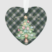 Black Watch Dress  Scottish Tartan Christmas オーナメント (裏面)