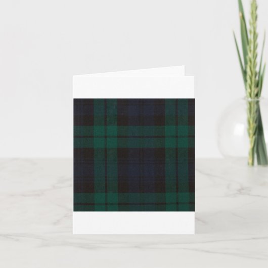 Black Watch Tartan カード (正面)