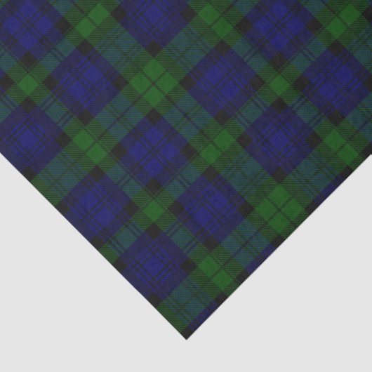 Black Watch Tartan Blue Green Plaid 薄葉紙 (詳細)