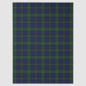 Black Watch Tartan Blue Green Plaid 薄葉紙 (正面)