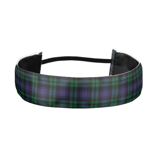Black Watch Tartan, Plaid アスレチックヘッドバンド (正面)